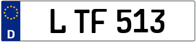 Trailer License Plate